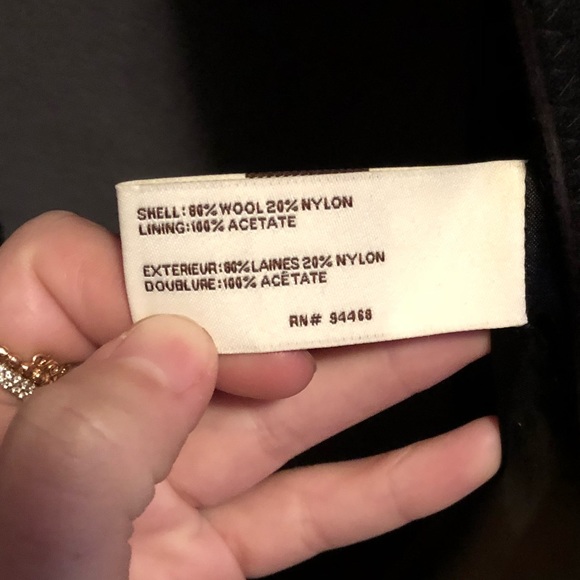 ❗️SALE❗️Black & Gray Pea Coat - Picture 7 of 8